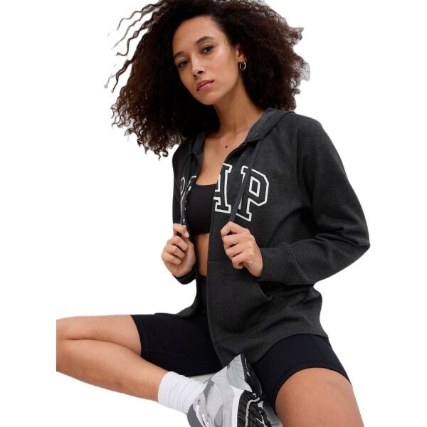 GAP GAP V-GAP HERITAGE FZ HD Дамски суитшърт, тъмносиво, размер