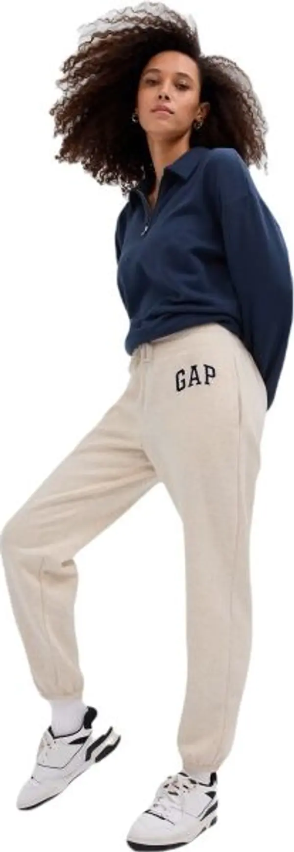 GAP GAP V-GAP HERITAGE JOGGER Дамско спортно долнище, бежово, размер