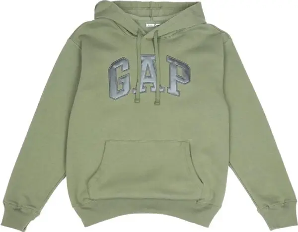 GAP GAP V-GAP HERITAGE PO HD Дамски суитшърт с лого, зелено, размер
