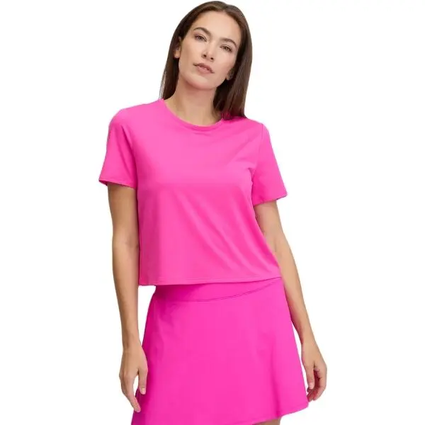 GAP GAP V-GFIT BRUSHED JERSEY Дамска тениска, розово, размер