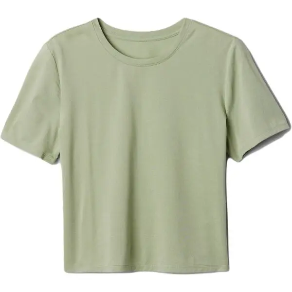 GAP GAP V-GFIT BRUSHED JERSEY Дамска тениска, светло-зелено, размер