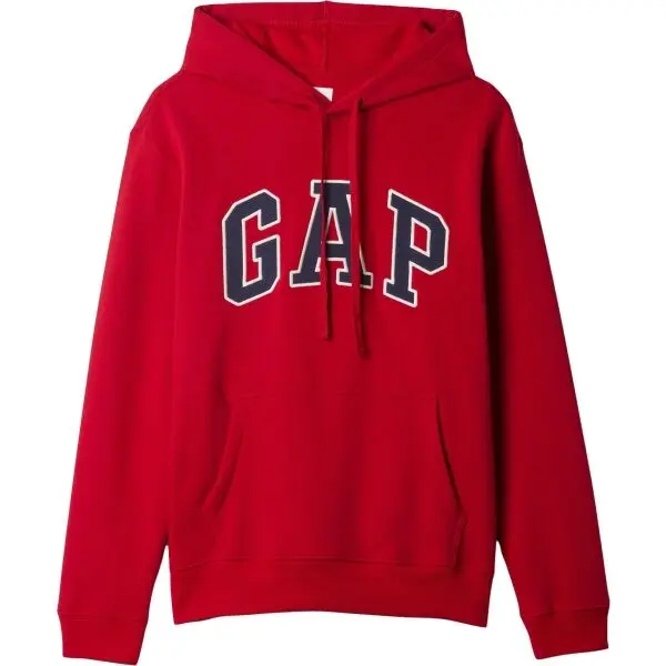 GAP GAP V-HERITAGE LOGO Мъжки суитшърт, червено, размер