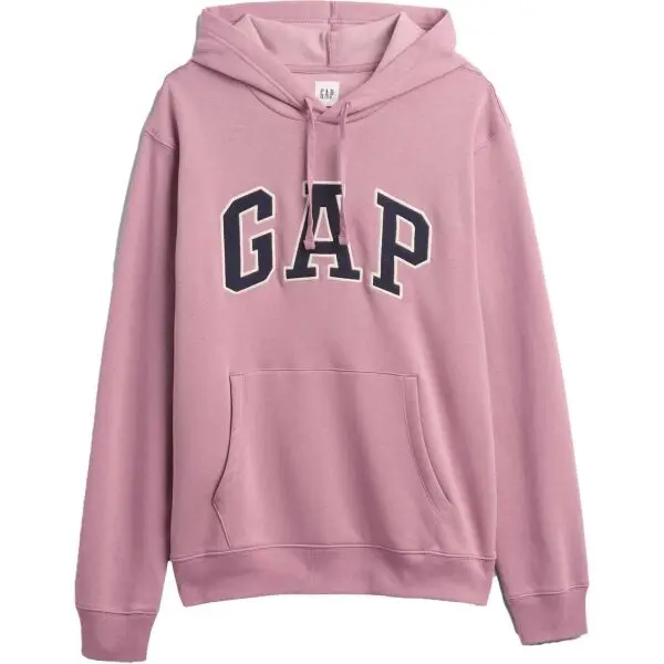 GAP GAP V-HERITAGE LOGO Мъжки суитшърт, лилаво, размер