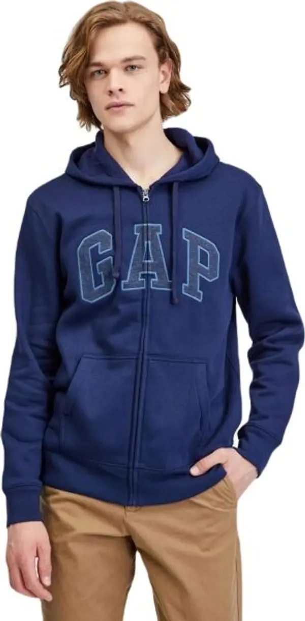 GAP GAP V-HERITAGE Мъжки суитшърт, тъмносин, размер