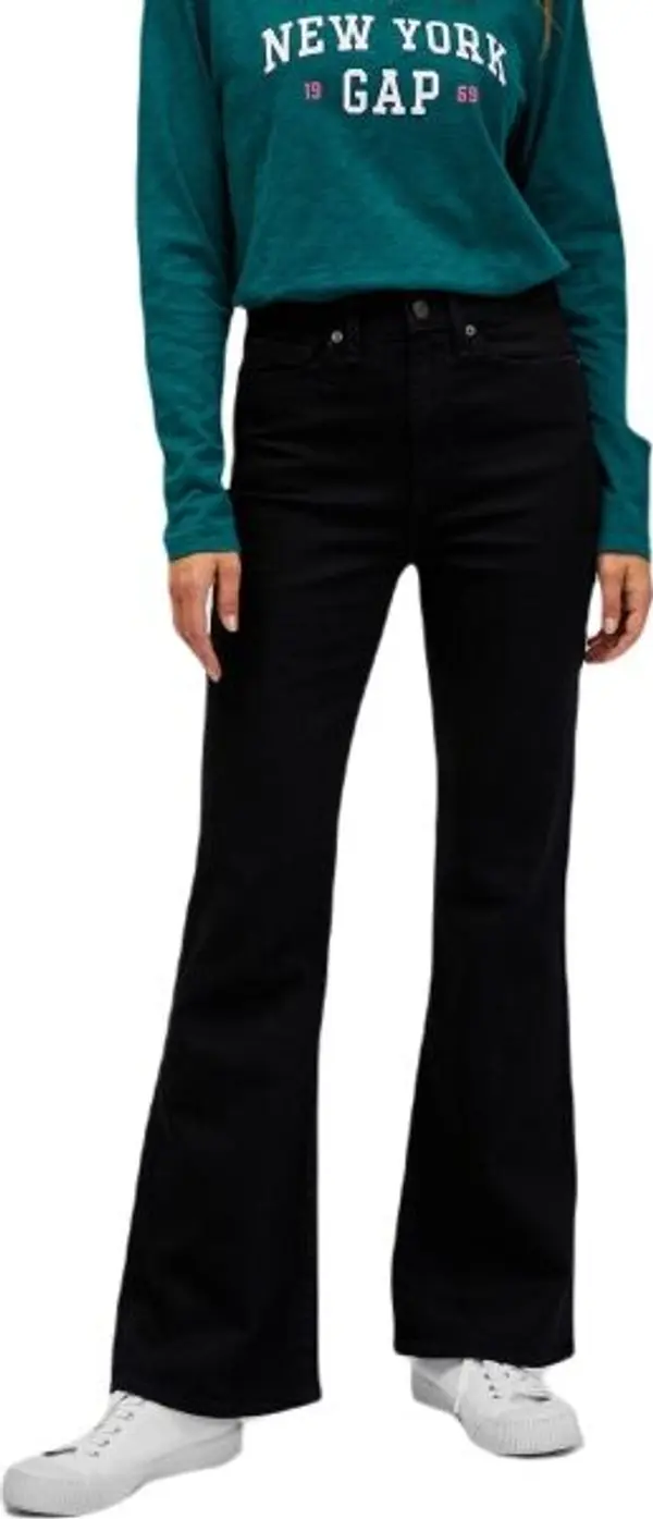 GAP GAP V-HR 70S FLARE Дамски дънки, черно, размер