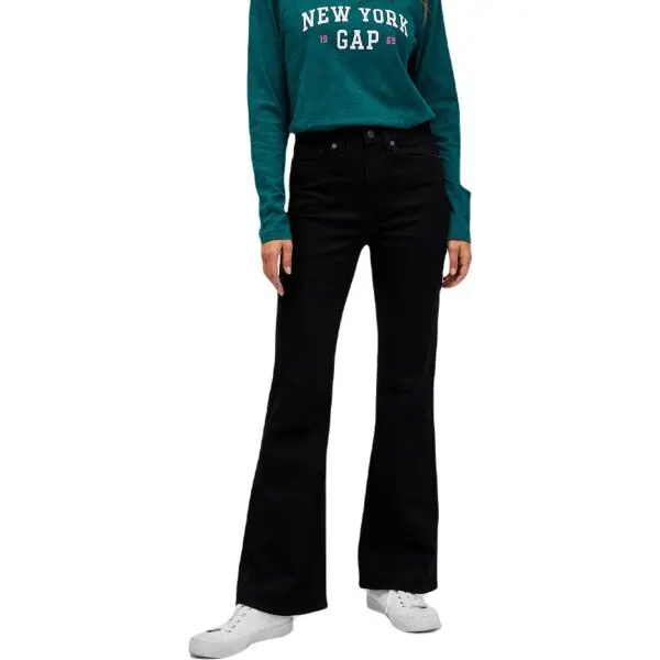 GAP GAP V-HR 70S FLARE Дамски дънки, черно, размер