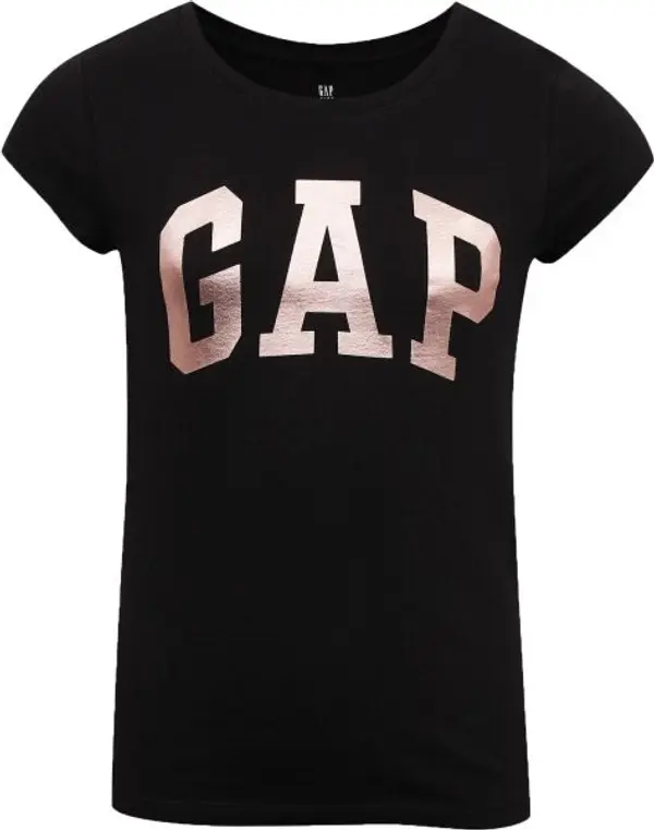 GAP GAP V-HS SS VALUE LOGO TEE Момичешка тениска, черно, размер