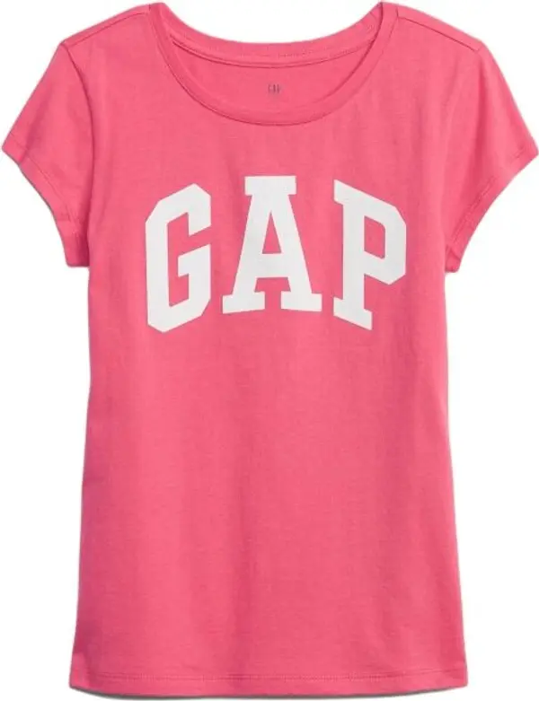 GAP GAP V-HS SS VALUE LOGO TEE Момичешка тениска, розово, размер