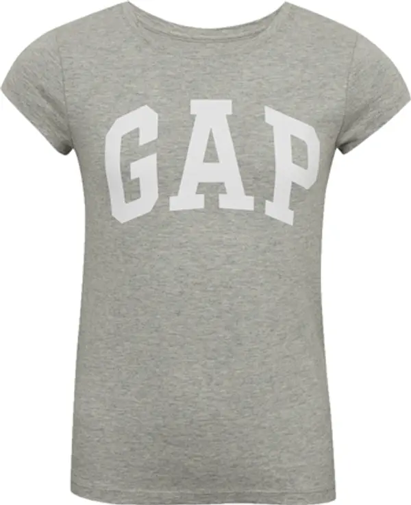 GAP GAP V-HS SS VALUE LOGO TEE Момичешка тениска, сиво, размер