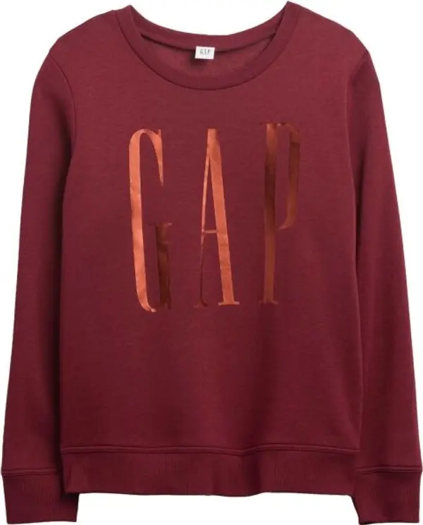 GAP GAP V-LOGO DOORBUSTER CREW Дамски суитшърт с лого, червено, размер