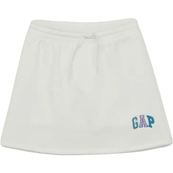 GAP GAP V-LOGO Момичешка пола, бяло, размер