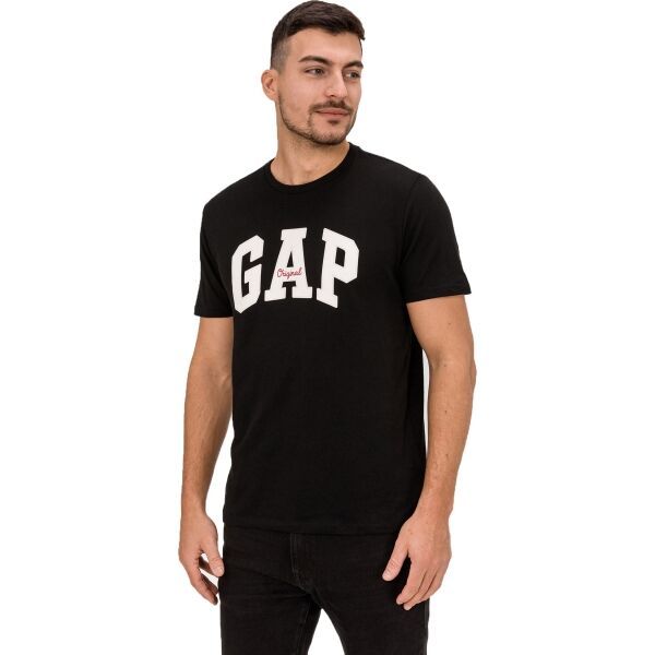 GAP GAP V-LOGO ORIG ARCH Мъжка тениска, черно, размер