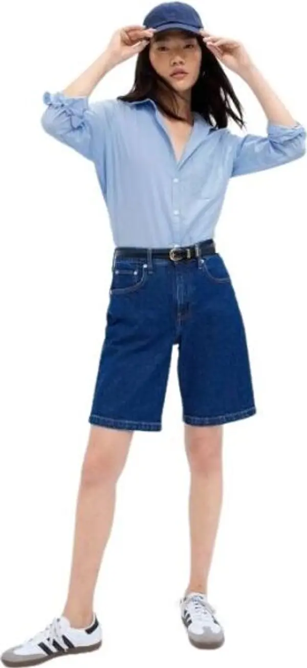 GAP GAP V-LS CLASSIC Дамска риза, светлосиньо, размер