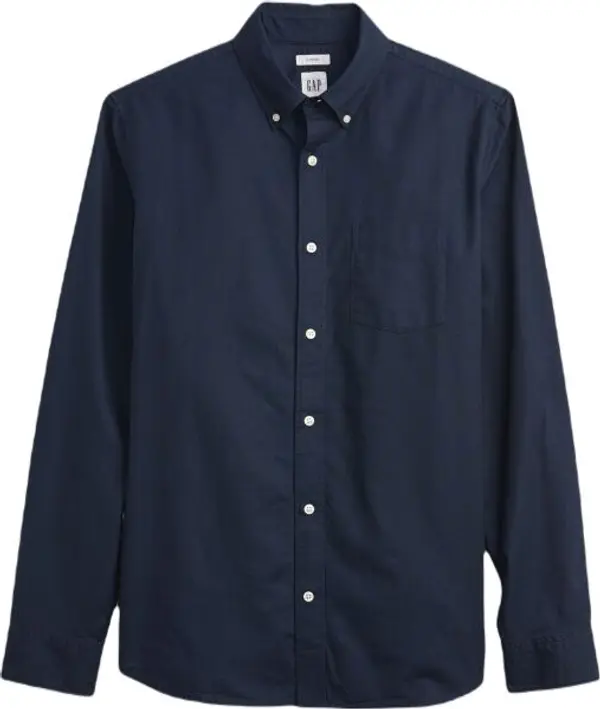 GAP GAP V-LS STANDARD OXFORD Мъжка риза, тъмносин, размер