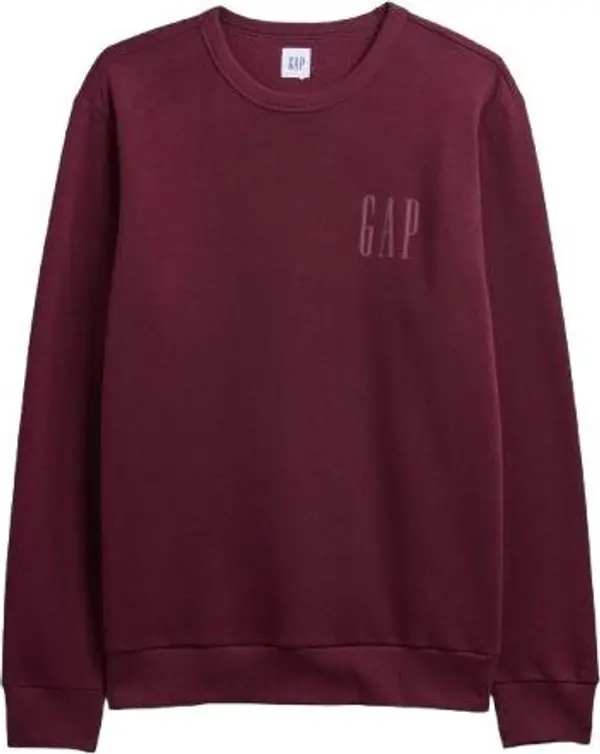GAP GAP V-LW DB FLEECE Мъжки суитшърт, винен, размер