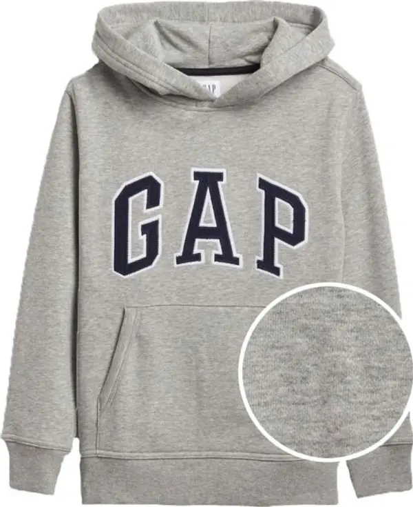 GAP GAP V-NEW CAMPUS LOGO HOOD Суитшърт за момчета, сиво, размер