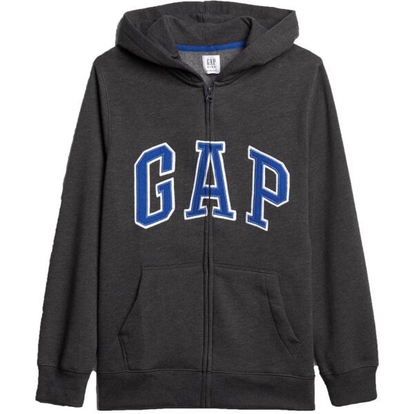 GAP GAP V-NEW FZ GAP ARCH HOOD Суитшърт за момчета, тъмносиво, размер