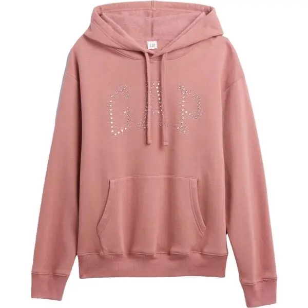 GAP GAP V-NEW HERITAGE PO Дамски суитшърт, цвят сьомга, размер