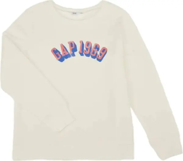 GAP GAP V-SP25 LOGO Дамски суитшърт, бяло, размер