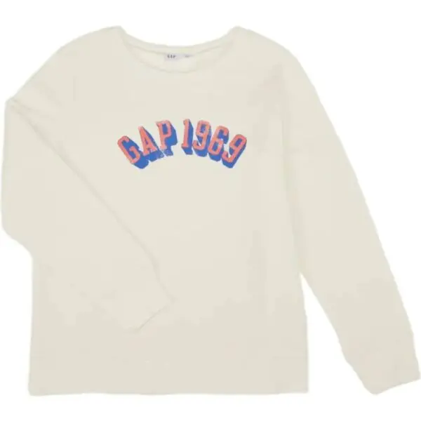 GAP GAP V-SP25 LOGO Дамски суитшърт, бяло, размер