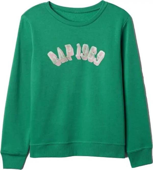 GAP GAP V-SP25 LOGO Дамски суитшърт, зелено, размер