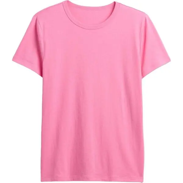 GAP GAP V-SS FAV CREW SOLID Дамска памучна тениска, розово, размер