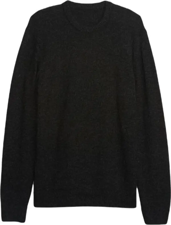 GAP GAP V-WARMEST CREW Мъжки пуловер, черно, размер