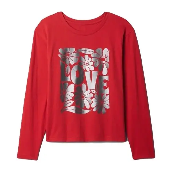 GAP GAP VALUE Момичешка тениска, червено, размер