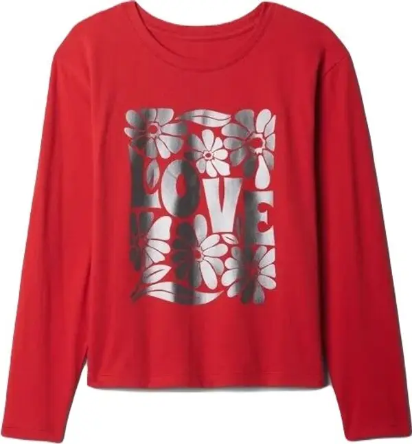 GAP GAP VALUE Момичешка тениска, червено, размер