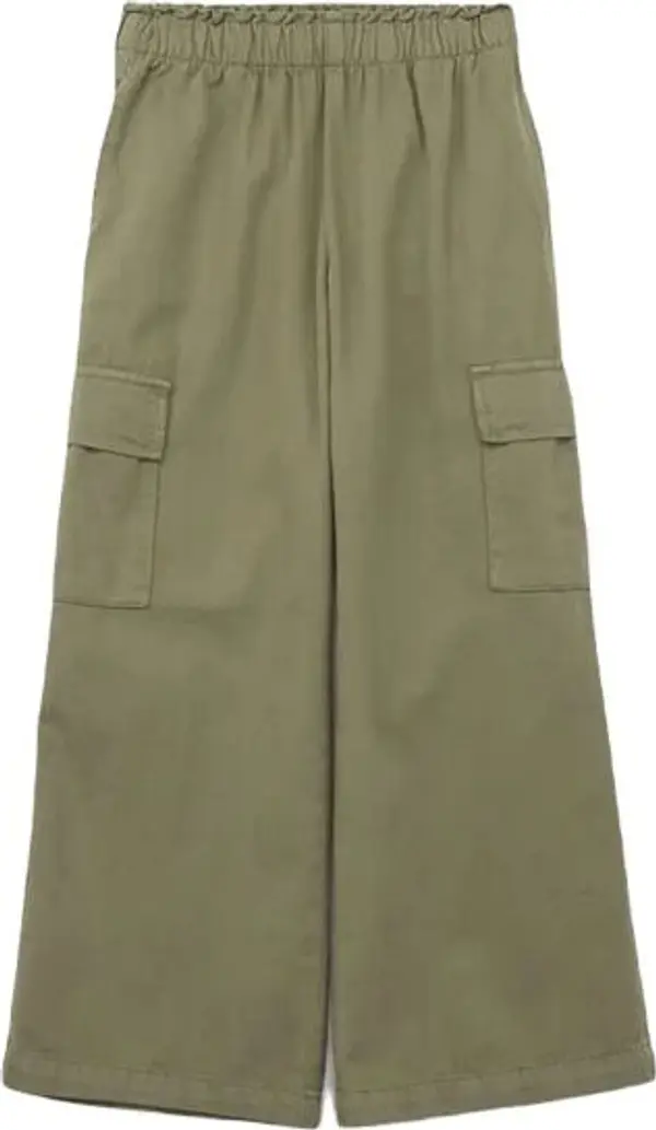 GAP GAP WOV WIDE LEG Детски панталони, khaki, размер