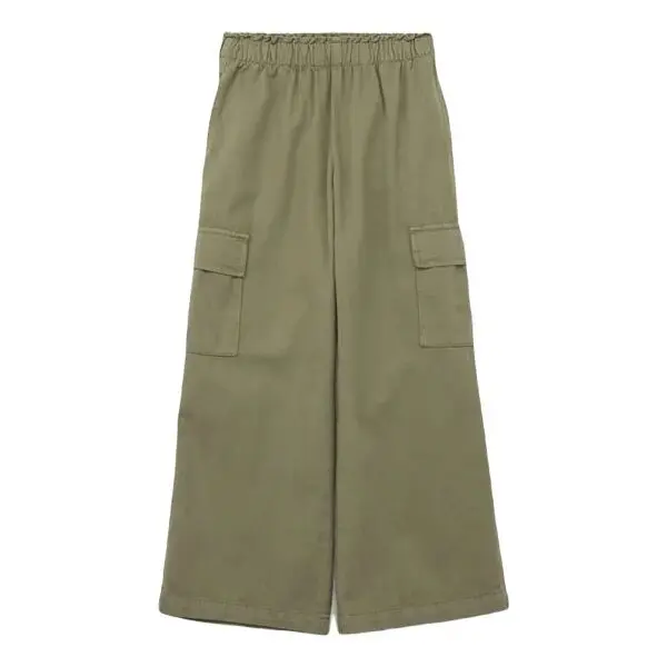 GAP GAP WOV WIDE LEG Детски панталони, khaki, размер
