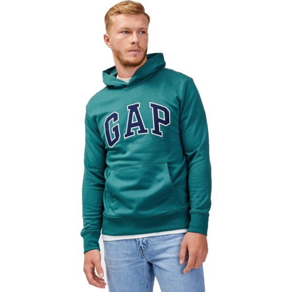 GAP GAP XLS FT ARCH PO HD Мъжки суитшърт, тюркоазено, размер