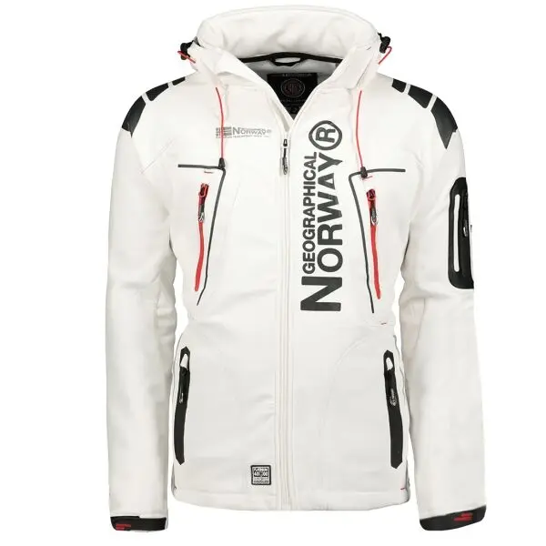 GEOGRAPHICAL NORWAY GEOGRAPHICAL NORWAY TECHNO HOODIE Мъжко софтшел яке, бяло, размер