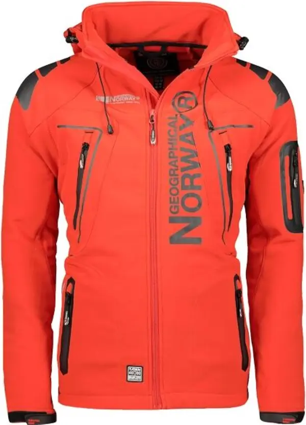 GEOGRAPHICAL NORWAY GEOGRAPHICAL NORWAY TECHNO HOODIE Мъжко софтшел яке, червено, размер
