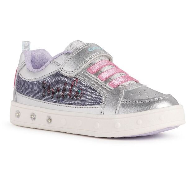 Geox Geox J SKYLIN GIRL Спортни обувки за момичета, сребърно, размер 24