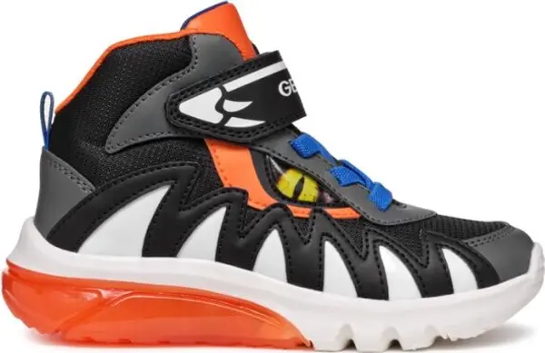 Geox Geox J CIBERDRON B Момчешки маратонки, черно, размер