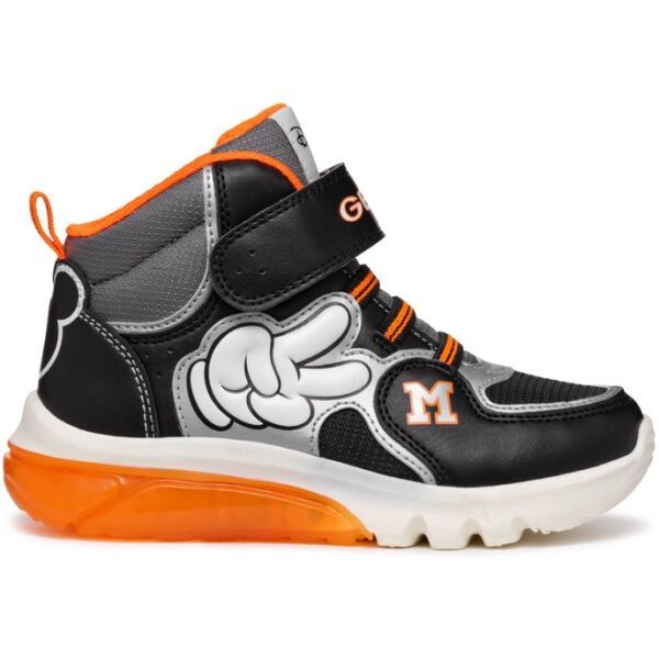 Geox Geox J CIBERDRON F Момчешки обувки, черно, размер