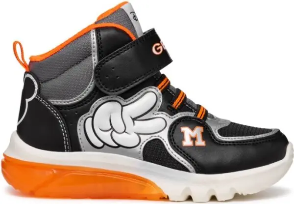 Geox Geox J CIBERDRON F Момчешки обувки, черно, размер