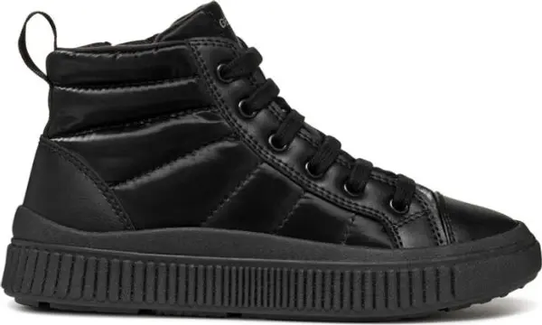 Geox Geox J LAQUINNY C Момичешки кецове, черно, размер