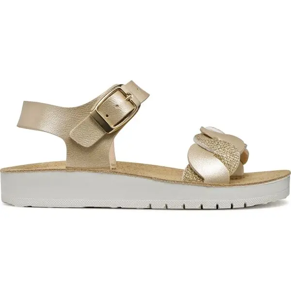 Geox Geox J SANDAL COSTAREI Момичешки сандали, златно, размер