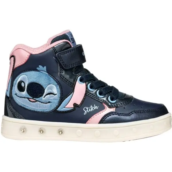 Geox Geox J SKYLIN Момичешки високи кецове, тъмносин, размер