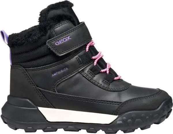 Geox Geox J TREKKYUP B ABX Детски зимни обувки, черно, размер