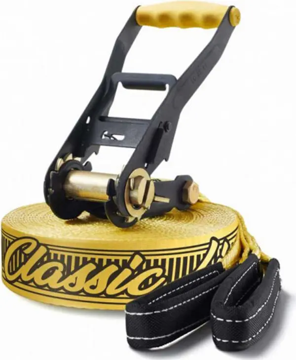 GIBBON GIBBON CLASSICLINE XL TREEWEAR SET Лента за SLACKLINE, жълто, размер