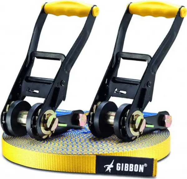 GIBBON GIBBON FLOWLINE TREEWEAR SET Лента за SLACKLINE, жълто, размер