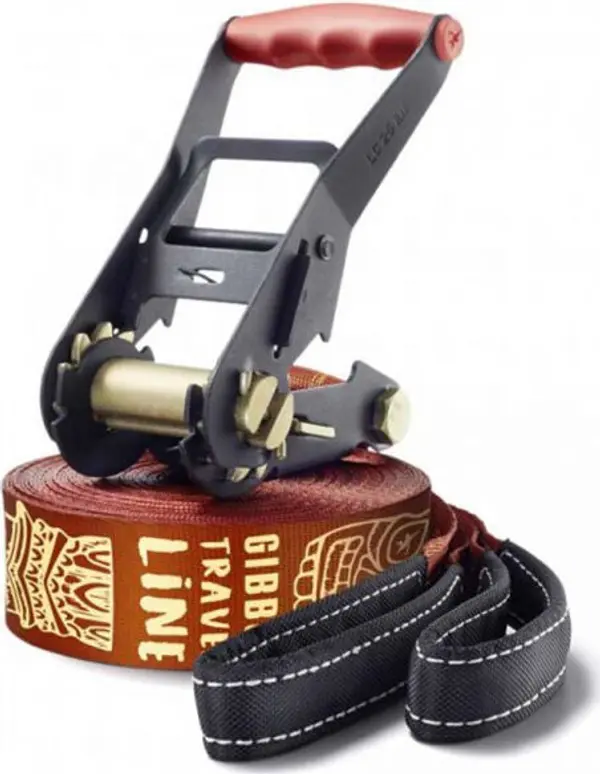 GIBBON GIBBON TRAVELLINE TREEWEAR SET Лента за SLACKLINE, винен, размер