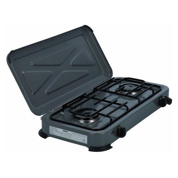 GIMEG GIMEG 2-STOVE FRS Котлон с две горелки и запалка, тъмносиво, размер