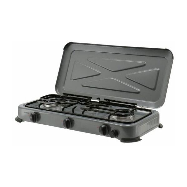 GIMEG GIMEG 3-STOVE FRS Котлон с три горелки и запалка, тъмносиво, размер