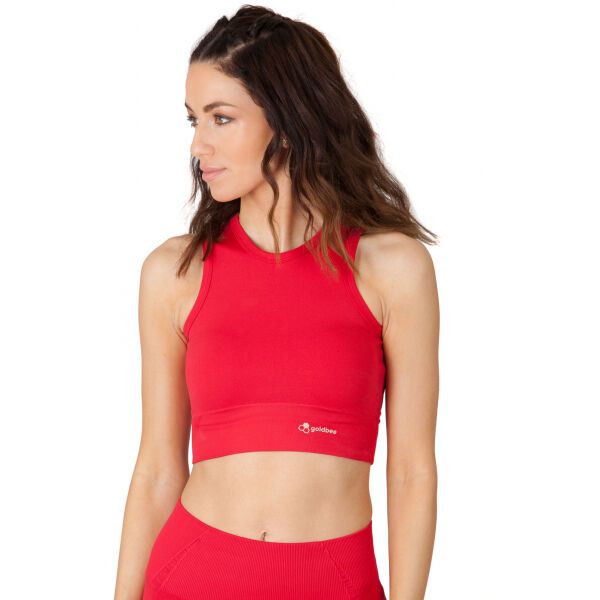 GOLDBEE GOLDBEE BETOP LOGO Дамски топ, червено, размер XS