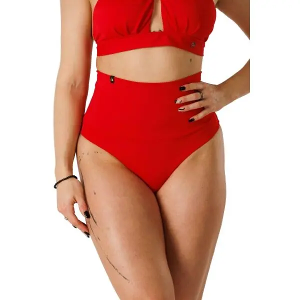 GOLDBEE GOLDBEE SHAPEWEAR SWIMWEAR BOTTOMS Дамски бански с пристягане, червено, размер XXL