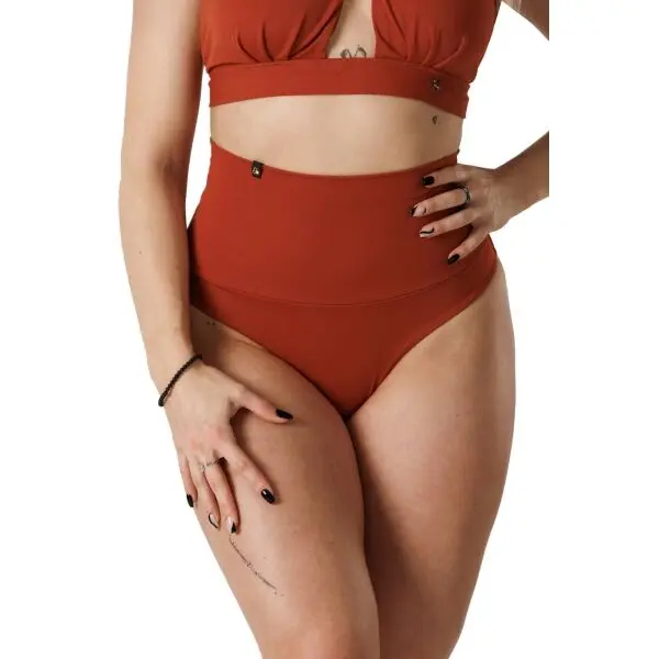 GOLDBEE GOLDBEE SHAPEWEAR SWIMWEAR BOTTOMS Дамски бански с пристягане, оранжево, размер